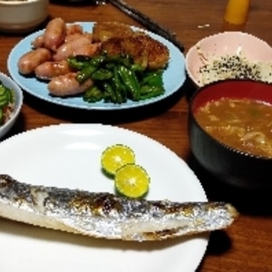 フライパンで太刀魚の塩焼き